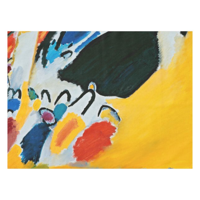 Kandinski Impression III Concert Abstract Painting Tablecloth (Front (Horizontal))