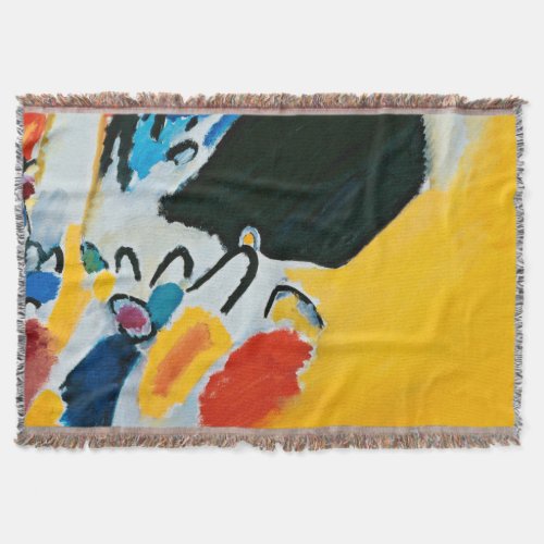 Kandinski Impression III Concert Abstract Painting Throw Blanket