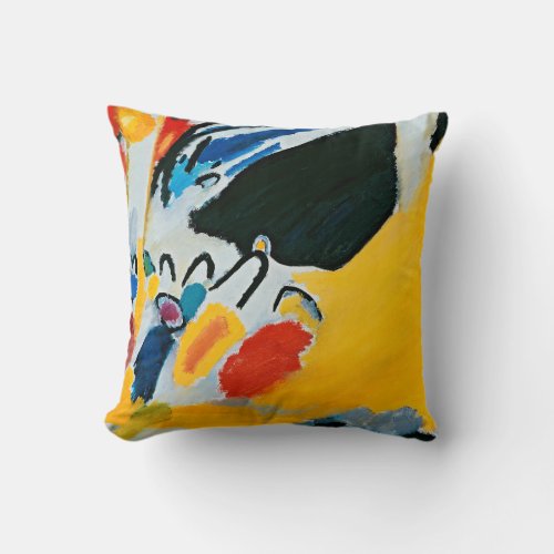 Kandinski Impression III Concert Abstract Painting Throw Pillow