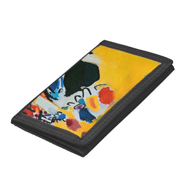 Kandinski Impression III Concert Abstract Painting Trifold Wallet (Bottom)