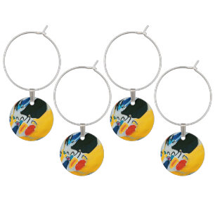 Kandinski Impression III Concert Abstract Painting Wine Charm