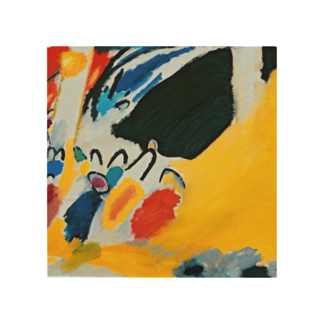 Kandinski Impression III Concert Abstract Painting Wood Wall Art (Front)
