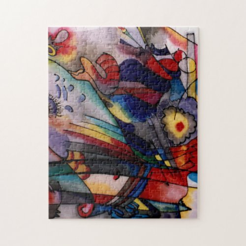 Kandinsky 1913 Abstract Art Painting Jigsaw Puzzle