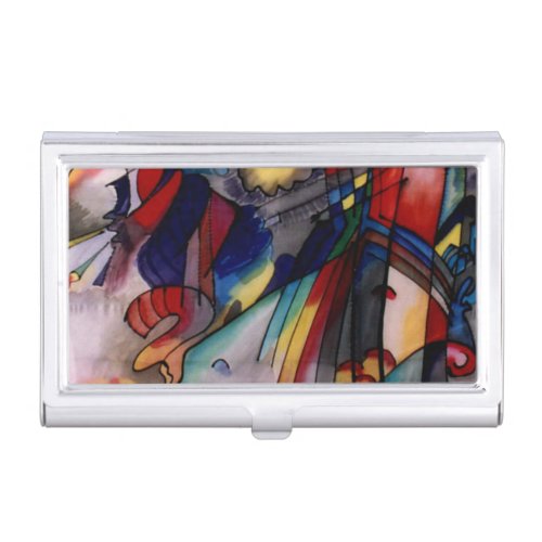 Kandinsky 1913 Abstract Painting Business Card Case