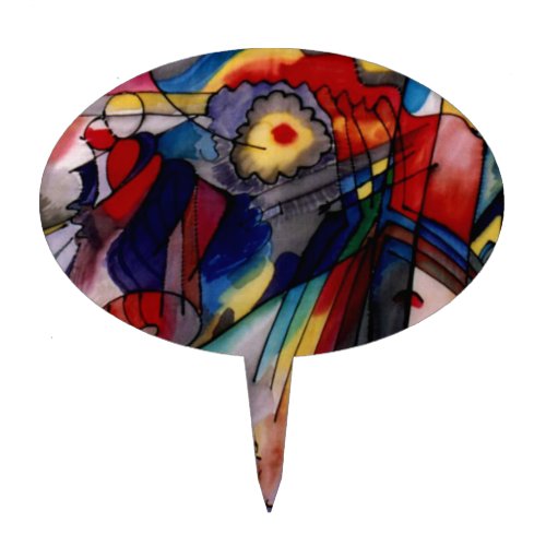 Kandinsky 1913 Abstract Painting Cake Topper