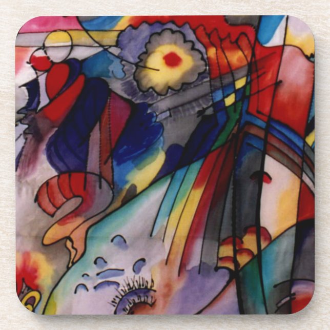 Kandinsky 1913 Abstract Painting Coaster (Front)