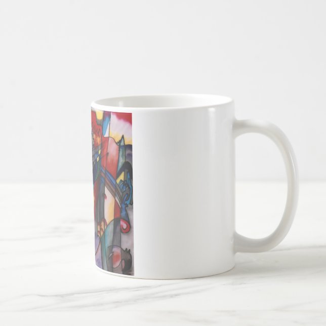 Kandinsky 1913 Abstract Painting Coffee Mug (Right)