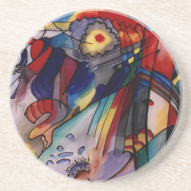 Kandinsky 1913 Abstract Painting Drink Coaster (Front)