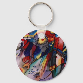 Kandinsky 1913 Abstract Painting Keychain
