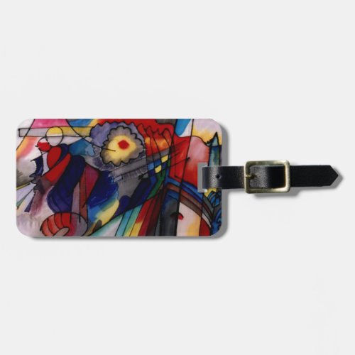 Kandinsky 1913 Abstract Painting Luggage Tag