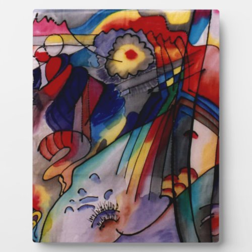 Kandinsky 1913 Abstract Painting Plaque