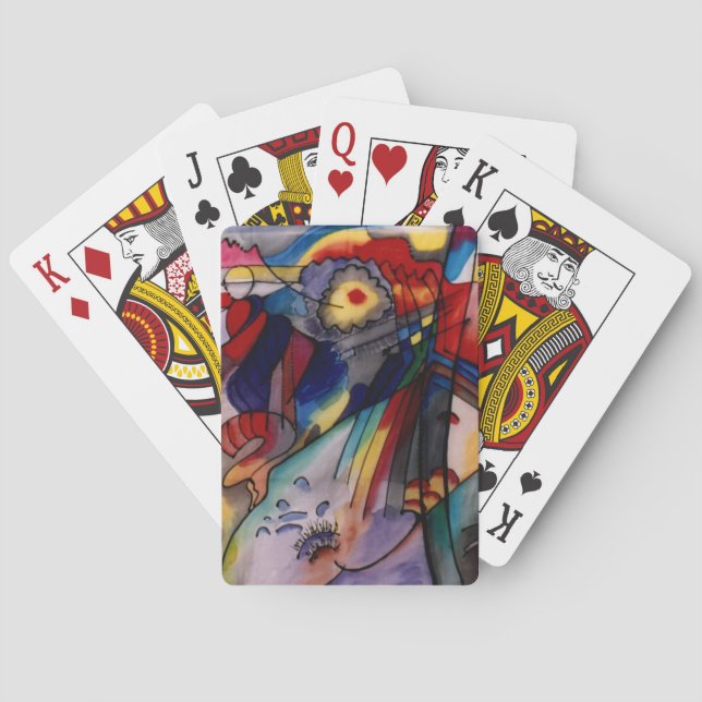 Kandinsky 1913 Abstract Painting Poker Cards (Back)