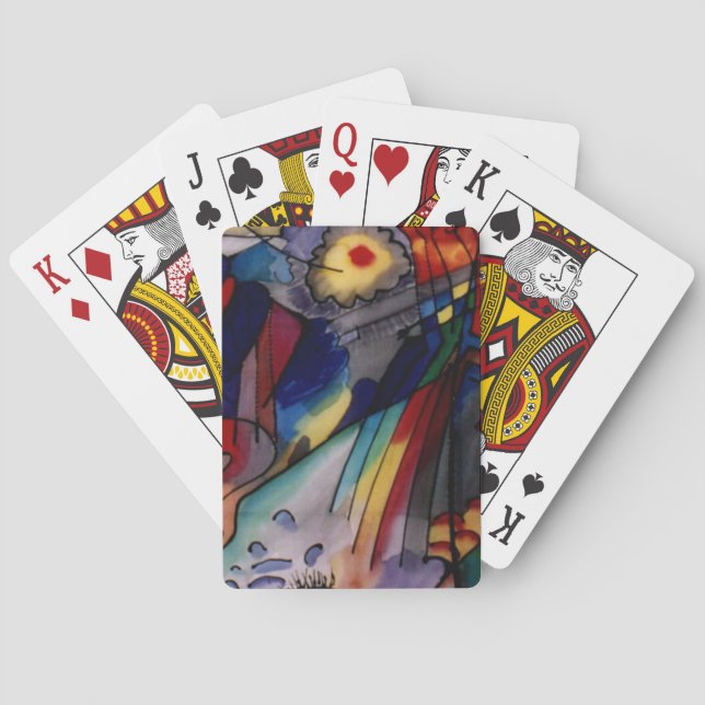 Kandinsky 1913 Abstract Painting Poker Cards (Back)