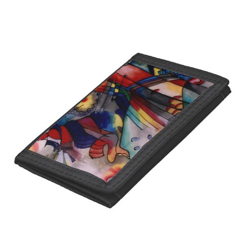 Kandinsky 1913 Abstract Painting Trifold Wallet