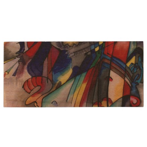 Kandinsky 1913 Abstract Painting Wood Flash Drive