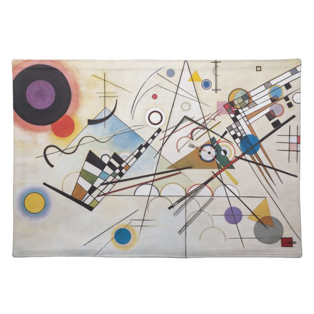 Kandinsky 1923/composition viii/pixdezines cloth placemat (Front)