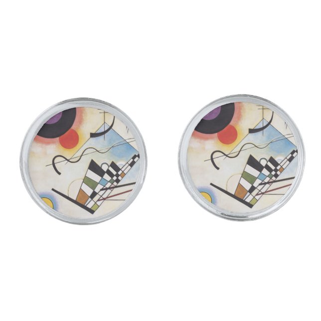 Kandinsky 1923/composition viii/pixdezines cufflinks (Front)