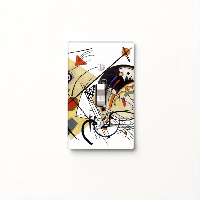 Kandinsky 1923 Traverse Line /pixdezines Light Switch Cover (In Situ)