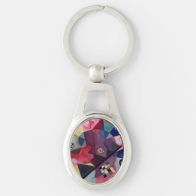 Kandinsky 1925/yellow/red/blue/pixdezines keychain (Front)