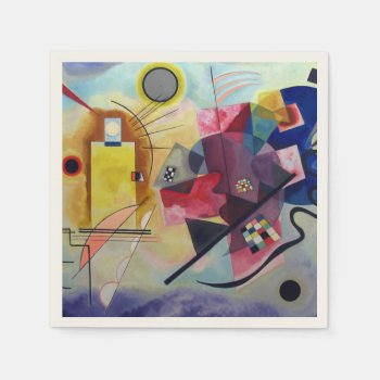 Kandinsky 1925/yellow/red/blue/pixdezines Paper Napkins by The_Masters at Zazzle