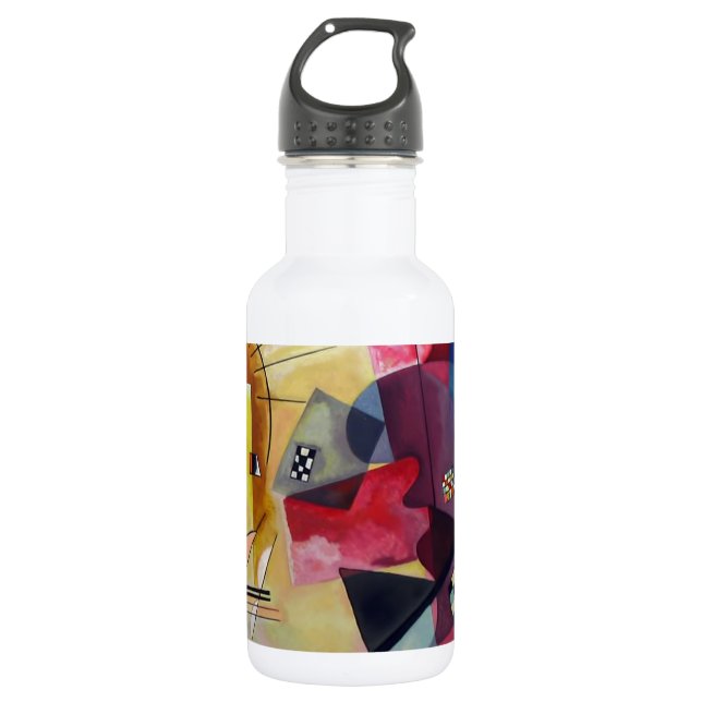 Kandinsky 1925/yellow/red/blue/pixdezines water bottle (Front)