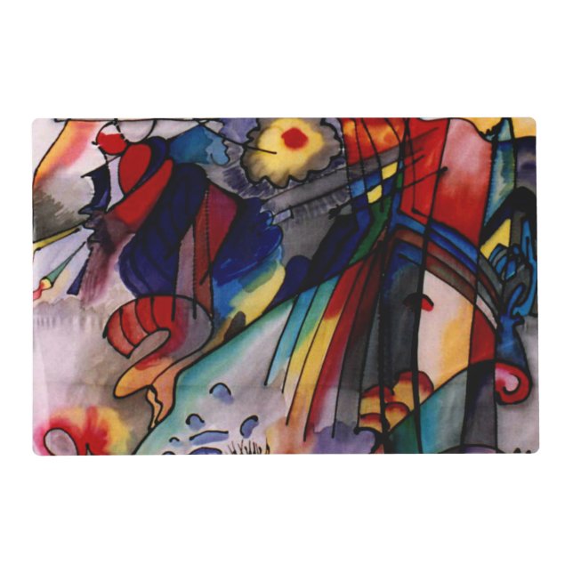 Kandinsky - 293, abstract art, placemat (Front)