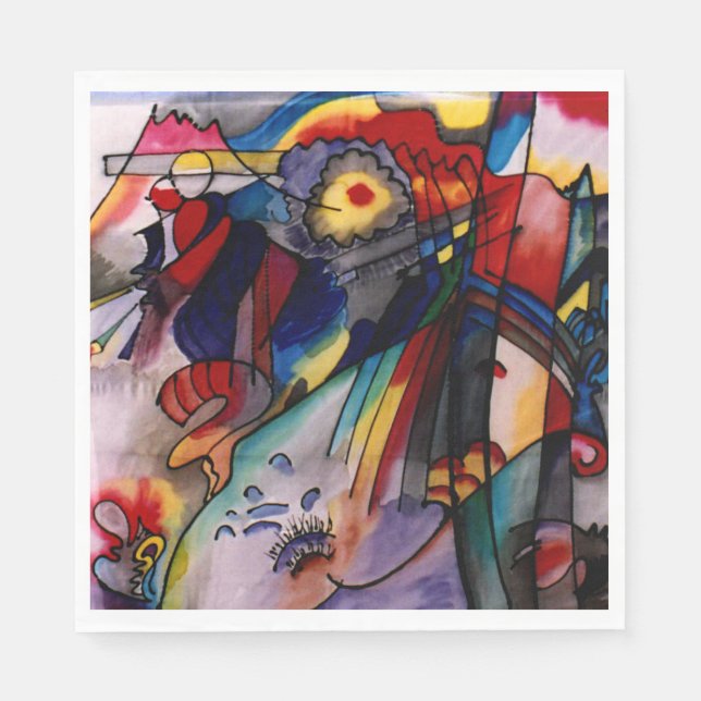 Kandinsky - 293, famous artwork, napkins (Front)