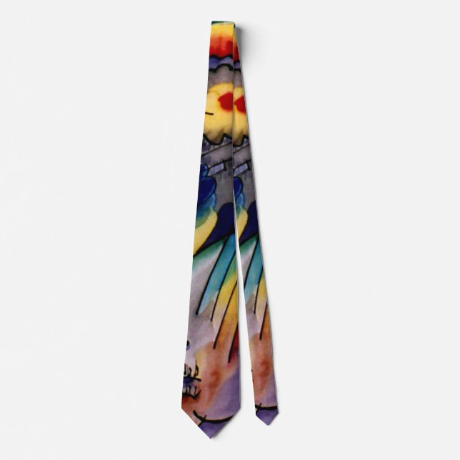 Kandinsky - 293, famous artwork, neck tie (Front)