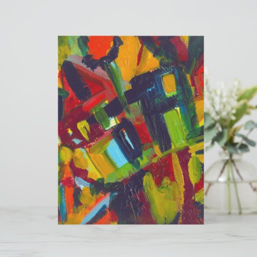 Kandinsky 304 Colorful Abstract Artwork (Standing Front)