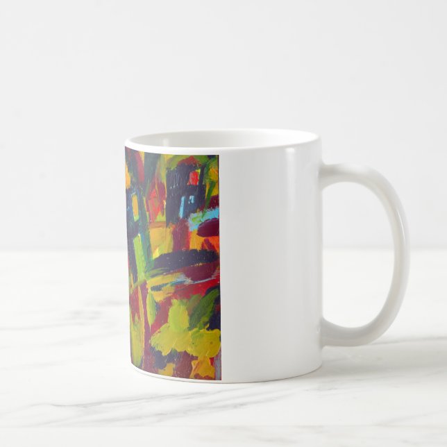 Kandinsky 304 Colorful Abstract Artwork Coffee Mug (Right)