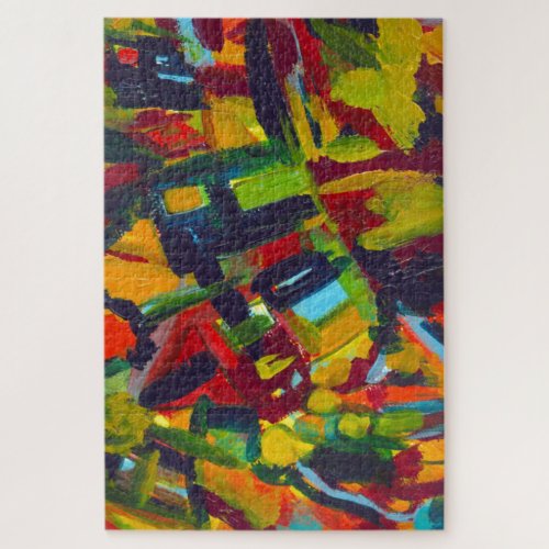 Kandinsky 304 Colorful Abstract Artwork Jigsaw Puzzle