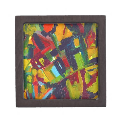 Kandinsky 304 Colorful Abstract Artwork Keepsake Box