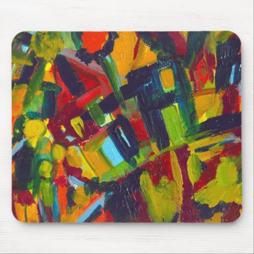 Kandinsky 304 Colorful Abstract Artwork Mouse Pad