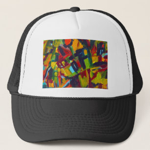 Kandinsky 304 Colorful Abstract Artwork Trucker Hat