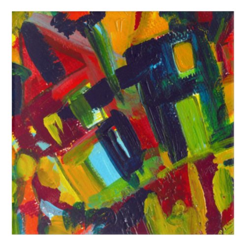 Kandinsky 304 Colorful Abstract Painting Acrylic Print