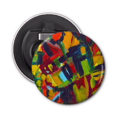 Kandinsky 304 Colorful Abstract Painting Bottle Opener