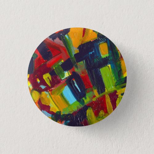 Kandinsky 304 Colorful Abstract Painting Button