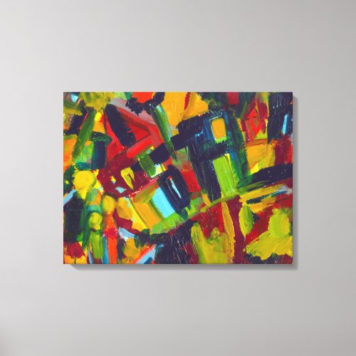 Kandinsky 304 Colorful Abstract Painting Canvas Print