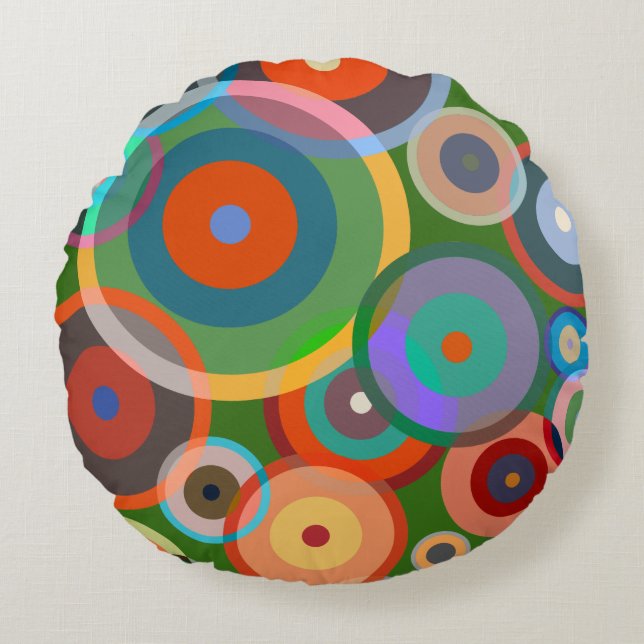 Kandinsky #4 round pillow (Front)