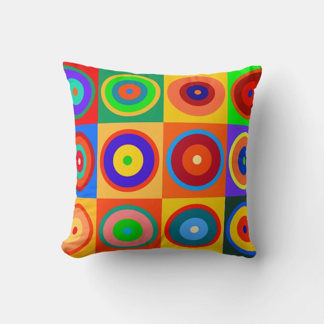 Kandinsky 5 throw pillow (Front)