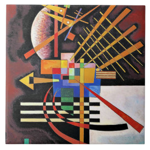 Kandinsky - Above and Left, Ceramic Tile