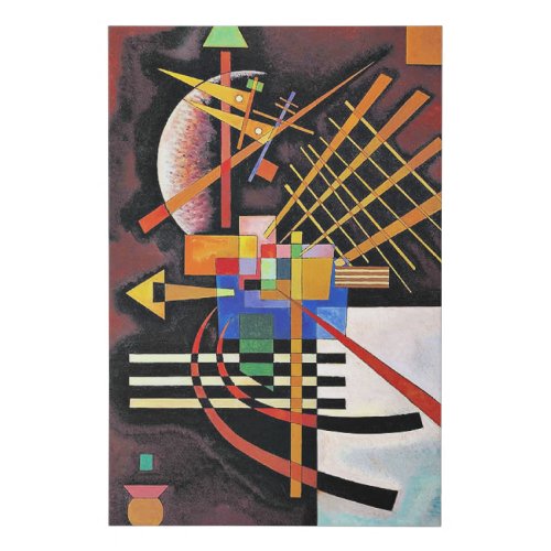 Kandinsky _ Above and Left famous abstract art Fa Faux Canvas Print