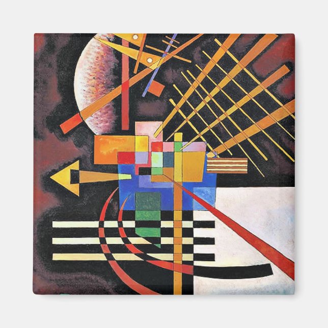 Kandinsky - Above and Left, Magnet (Front)