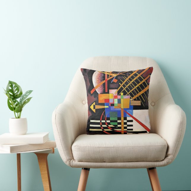 Kandinsky - Above and Left, Throw Pillow (Chair)