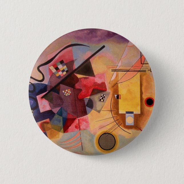 Kandinsky Abstract art Button (Front)