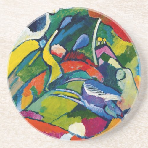 Kandinsky Abstract art Drink Coaster