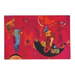 Kandinsky Abstract Art Red Blue Yellow Colorful Placemat at Zazzle