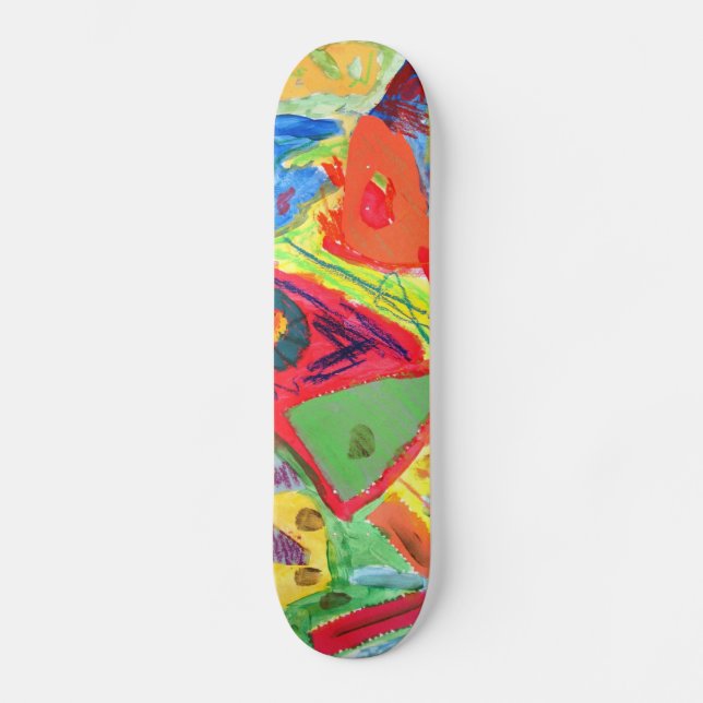 Kandinsky Abstract art Skateboard Deck (Front)