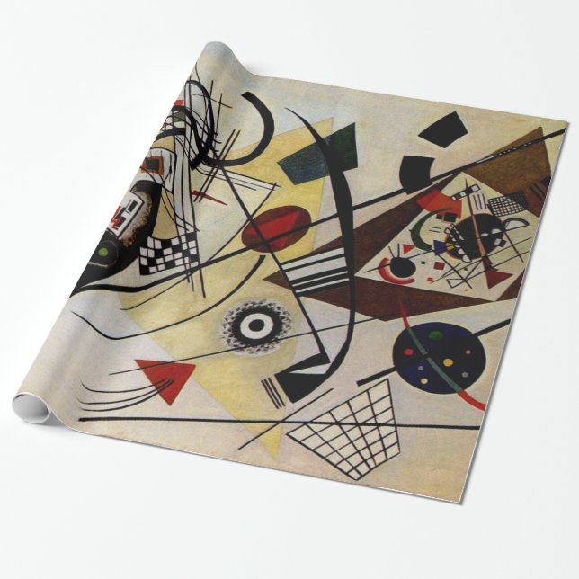 Kandinsky Abstract Art Transverse Line Wrapping Paper (Unrolled)