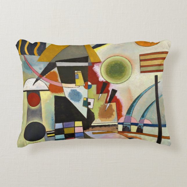 Kandinsky Abstract Artwork Accent Pillow (Front)